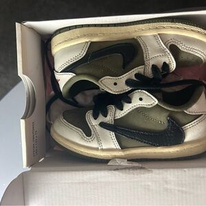 Jordan Kids Olive and Black Sneakers
